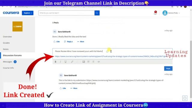 How to create Coursera Assignment Link in any Coursera Course смотреть онлайн