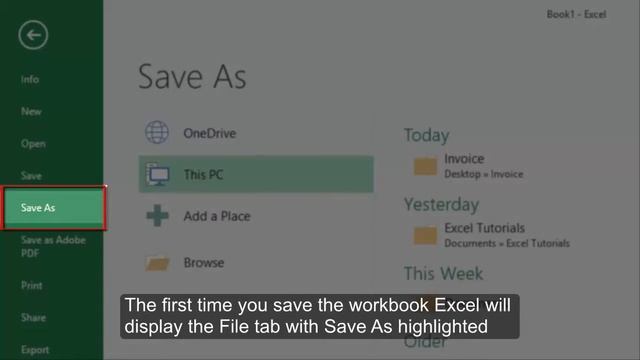 HOW TO CREATE AND SAVE A WORKBOOK IN EXCEL 2016 смотреть онлайн