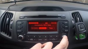 How to Manually Change Date and Time in Kia Sportage III ( 2010 – 2016 ) Manage Time Settings