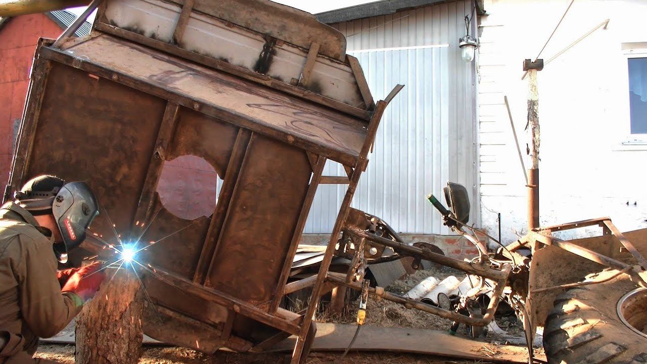 Трицикл на базе мотоцикла Урал / 11 серия / Разбираю ураловский редуктор, начинаю кузовные работы смотреть онлайн