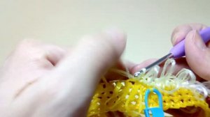 Мочалка со спиральными полосками вариант 1 | Вязание крючком | Вязание мочалок | ТДД