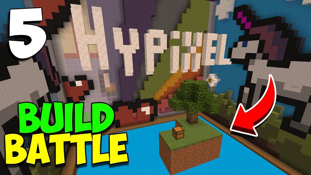 ч.05 Minecraft Build Battle - Пруд и Хайпиксель смотреть онлайн