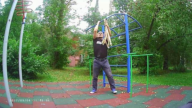 Дзюдо. Учимся подтягиваться с помощью жгута. смотреть онлайн