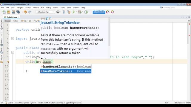 StringTokenizer Class in Java | When to use StringTokenizer in Java? смотреть онлайн