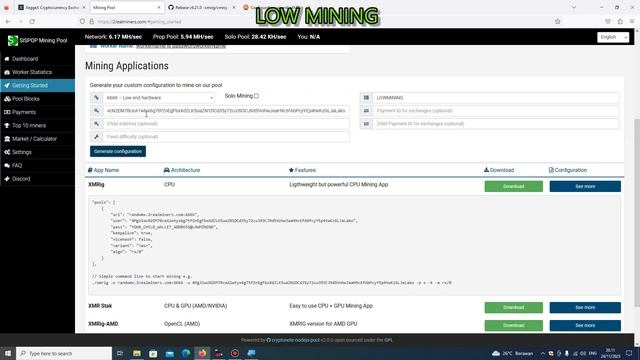 Mining Sispop Coin CPU Mining Algo RandomX смотреть онлайн