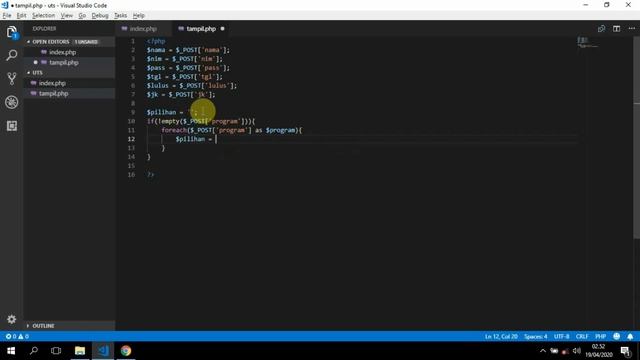 Tutorial Mudah HTML PHP CSS sederhana (Form Input-Output) Tanpa Database смотреть онлайн
