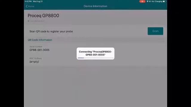 How to connect the instrument to the app I Proceq GP8800 смотреть онлайн
