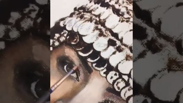 Портрет по фото,портрет Евы Пилоян, портрет красивой девушки, портрет маслом, портрет красками, смотреть онлайн