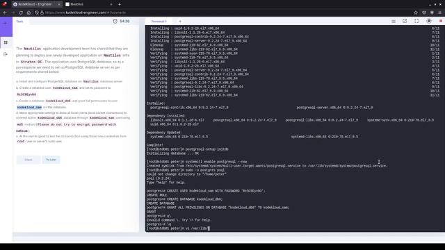 Kodekloud Engineer: Install and Configure PostgreSQL смотреть онлайн