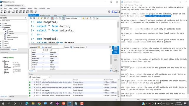 Mysql UNION - workbench شرح عربي смотреть онлайн