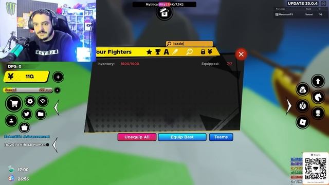 MARANTO MILLONARIO en ANIME FIGHTERS SIMULATOR смотреть онлайн
