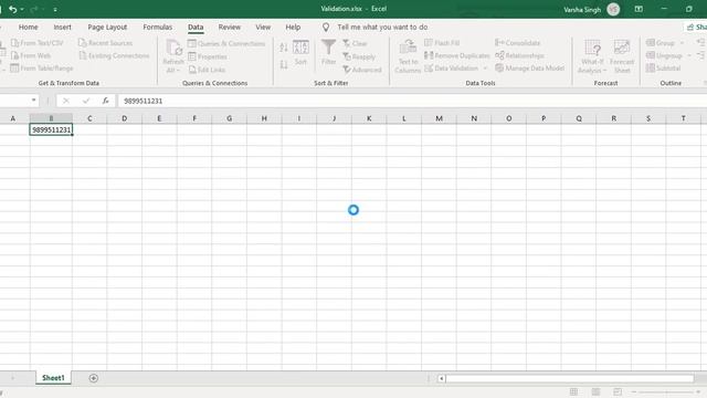 Data Validation (MS Excel) part 3 смотреть онлайн