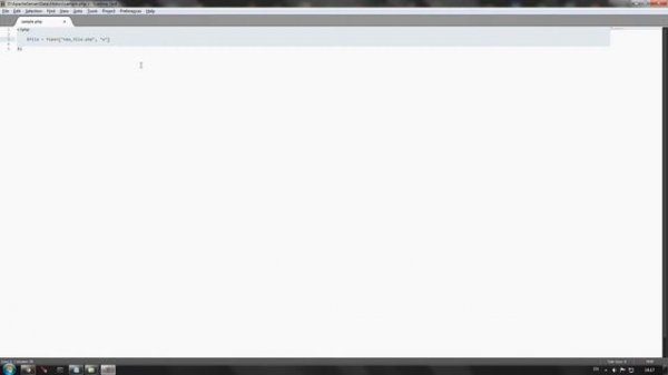 PHP. Как создать файл / PHP. How to create a file