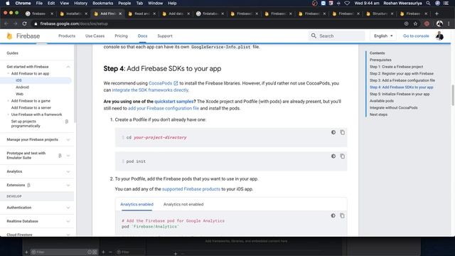 Objective C- Firebase- Realtime Database - Part 2 - Adding Firebase to your project смотреть онлайн