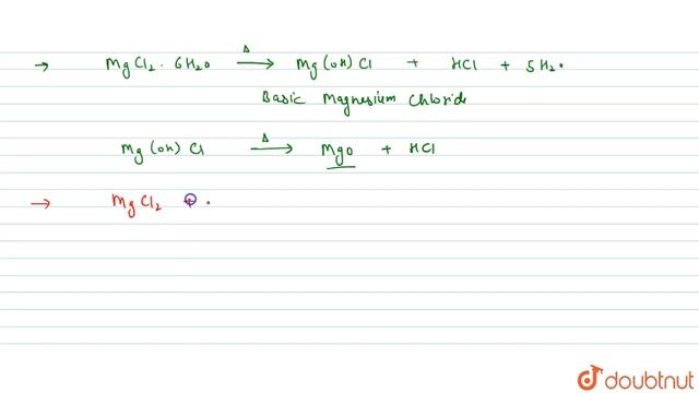 SOME IMPORTANT COMPOUNDS OF MAGNESIUM-MGCL2 смотреть онлайн