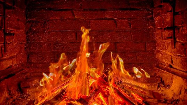 Fireplace 4K | Christmas Fireplace 10 Hours | Fireplace Burning | Камин 4К