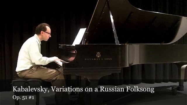 Dimitri Kabalevsky, Variations on a Russian Folksong, Op. 51#1 смотреть онлайн