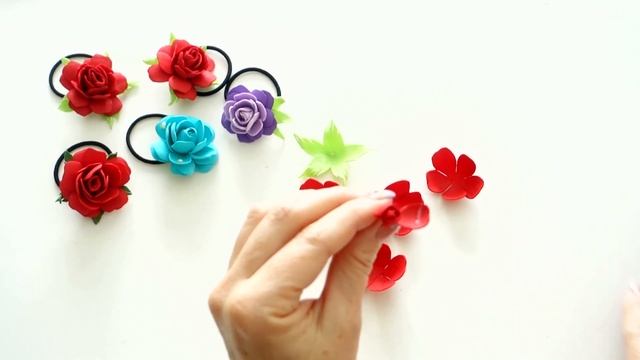 Розочки из фоамирана. Самый быстрый и легкий способ. смотреть онлайн