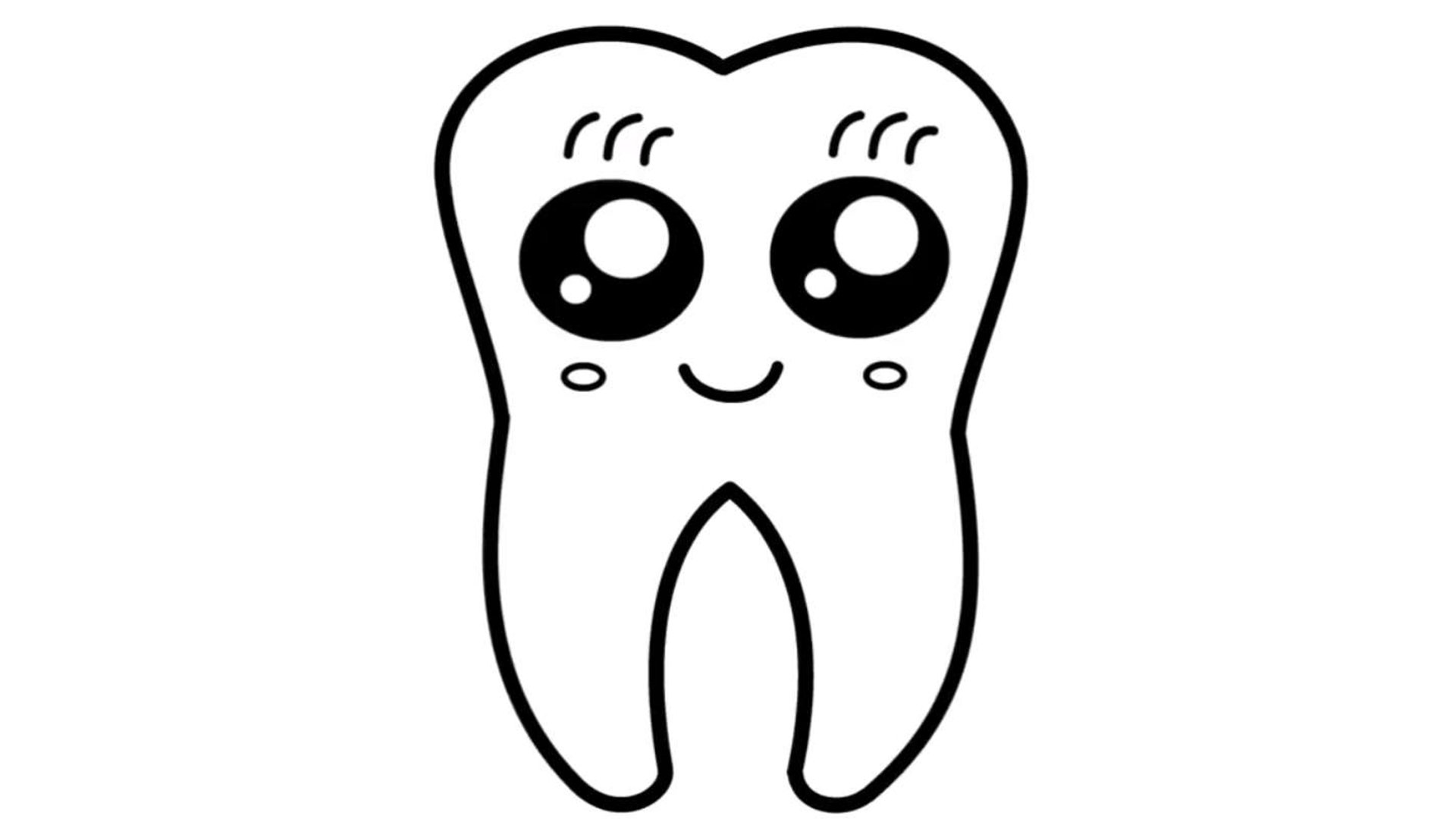 КАК НАРИСОВАТЬ МИЛЫЙ ЗУБ ЛЕГКО И БЫСТРО УЧИМСЯ РИСОВАТЬ смотреть онлайн