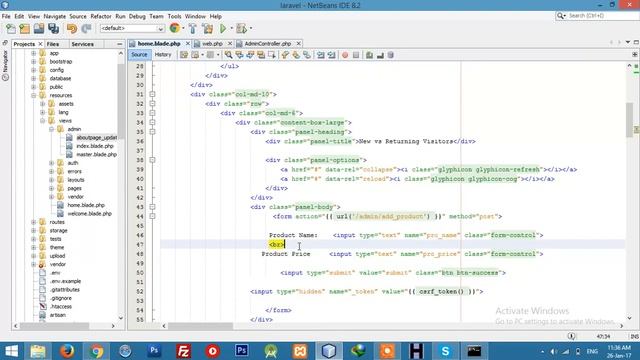 Insert Product | MySQL Storage | Request | Admin | Laravel 5.3 tutorials for beginners - Part 13 смотреть онлайн