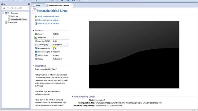 Installation Metasploitable 2 in VMware смотреть онлайн
