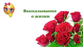 Высказывания, цитаты и афоризмы о жизни.mp4 смотреть онлайн