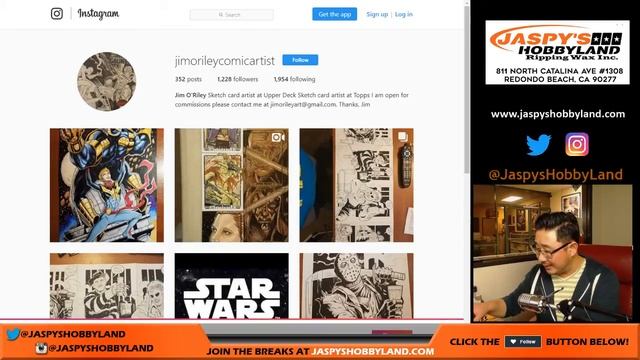 Th, 11/09/17 - #3 - Jim O'Riley Star Wars Sketch Card Giveaway смотреть онлайн