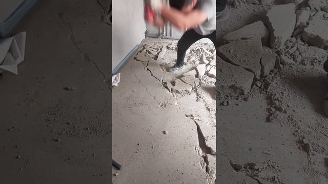 демонтаж стяжки под теплый пол смотреть онлайн