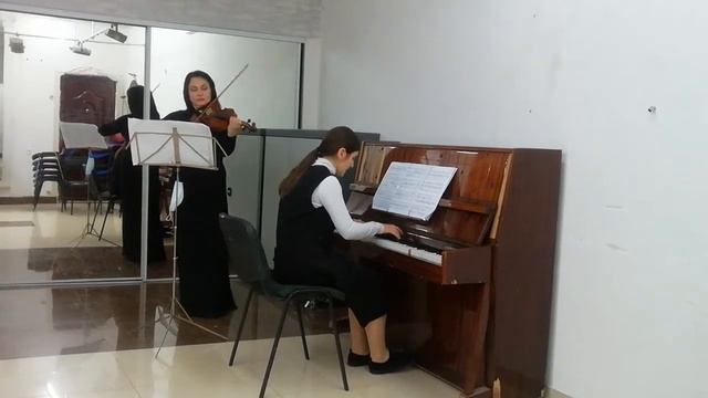 К. М. Вебер Соната 4 для скрипки и фортепиано 1и 2 часть Es-dur смотреть онлайн