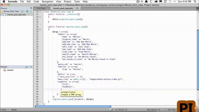wordpress Custom Post Types 4 Specifying What the Post Type Supports смотреть онлайн