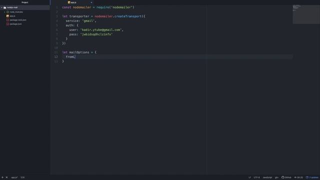 Node.js ile Email Gönderme - Nodemailer Paketi ile Mail Gönderimi смотреть онлайн