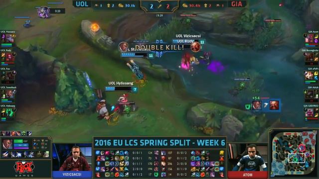 Unicorns of Love vs Giants - League Of Legends S6 EU LCS Spring 2016 смотреть онлайн