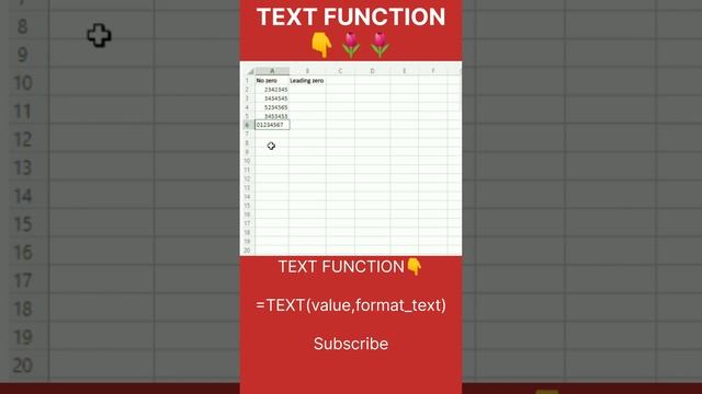 TEXT FUNCTION IN EXCEL || TEXT FORMULA IN EXCEL || HOW TO USE TEXT FUNCTION смотреть онлайн