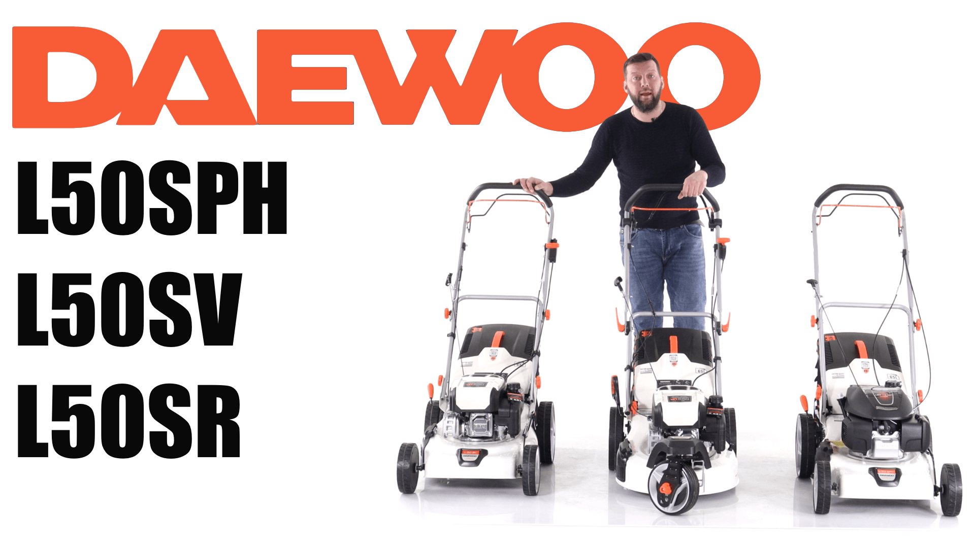 Обзор и сравнение на газонокосилки бензиновые Daewoo L 50SPH и L 50SV; L 50SR c поворотным колесом смотреть онлайн