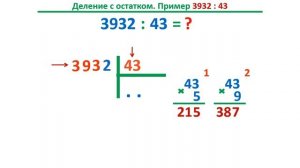 Урок. Деление с остатком многозначных чисел.  Математика 4 класс. #учусьсам