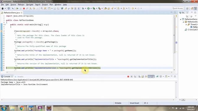 How to get the package information of the class using Java Reflection? | Reflection in java смотреть онлайн