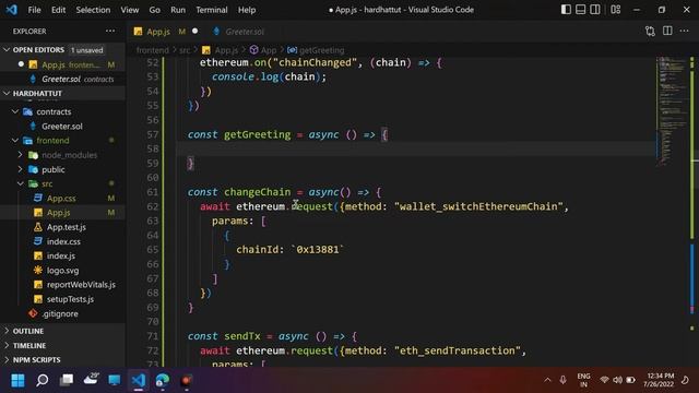 Connecting Solidity Smart Contract with React | (Part 11) Hardhat & Ethers.js Full Course смотреть онлайн
