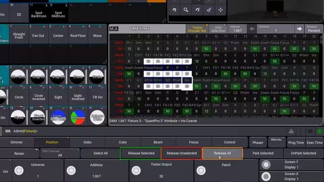 grandMA3 v1.8 | Tester DMX w Encoder Bar смотреть онлайн
