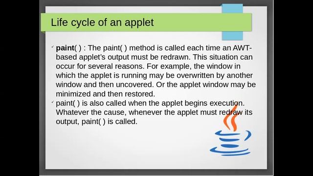 1. Java Applets смотреть онлайн
