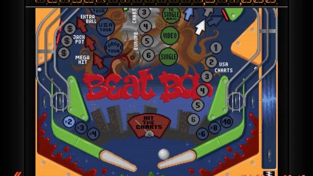 COMMODORE AMIGA # PINBALL DREAMS # BEAT BOX TABLE # 30.180.000 PTS. # смотреть онлайн