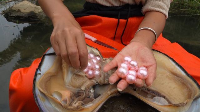 Dream Spring! The girl picked up a giant clam by the river, containing countless intoxicating pearl смотреть онлайн