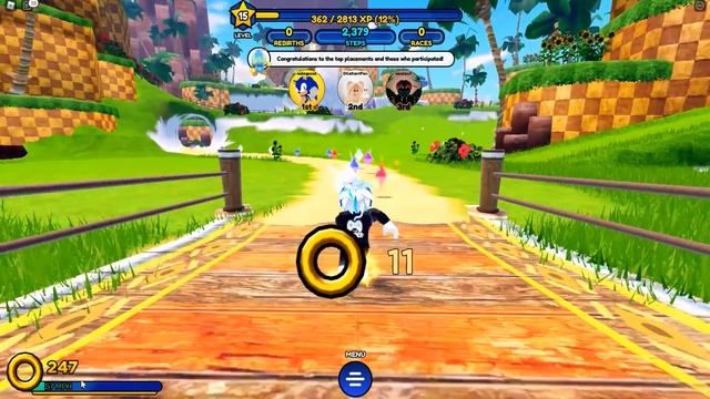 НАШЕЛ СЕКРЕТНУЮ ТРАНСФОРМАЦИЮ СОНИКА! БЕГАЮ 100КМ В СЕКУНДУ! ROBLOX Sonic Speed Simulator смотреть онлайн