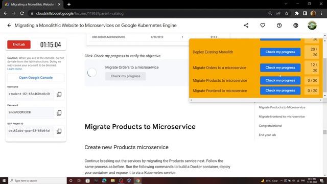 Migrating a Monolithic Website to Microservices on Google Kubernetes Engine || [GSP699] || Solution смотреть онлайн