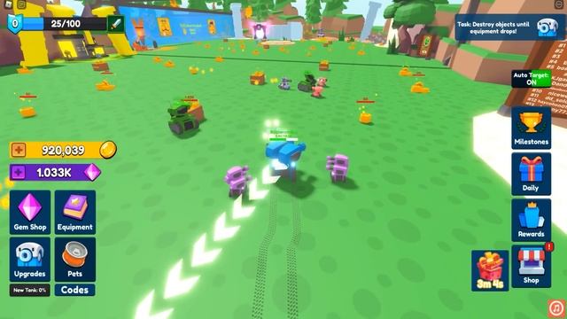 ШЕСТЬ СТВОЛОВ И ОДИН ТАНК! ШЕСТИСТВОЛЬНЫЙ СУПЕР ТАНК УБИЙЦА! ROBLOX Tank Battles смотреть онлайн