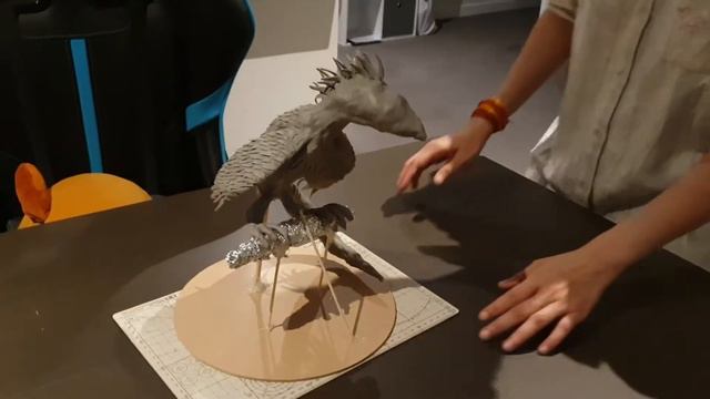 I made a FAWKES the phoenix sculpture - Here's how | Harry Potter | Polymer clay смотреть онлайн