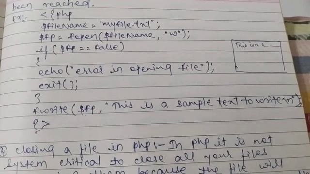 Topic- 21 File Handling in PHP Part-3 Writing and Closing File in PHP смотреть онлайн