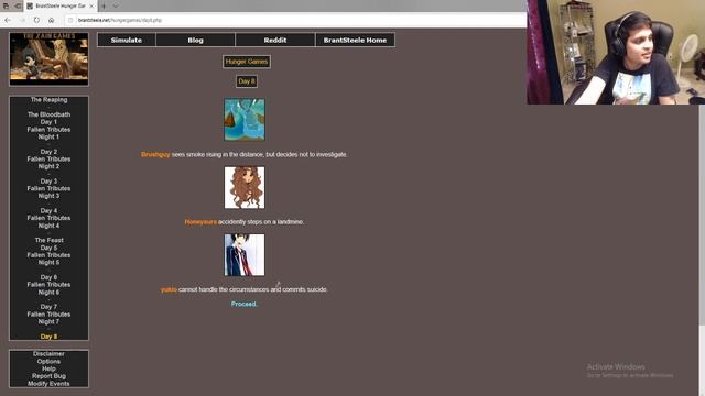 Who will survive, The Zain Games? - BrantSteele Hunger Games Simulator смотреть онлайн