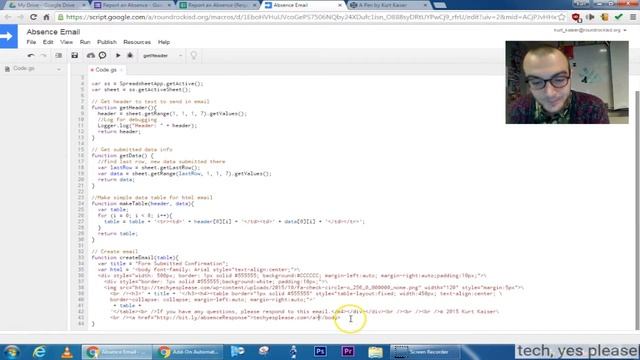 Google Apps Script - Coding a Spreadsheet Auto-Email Add-on - Part 2 смотреть онлайн