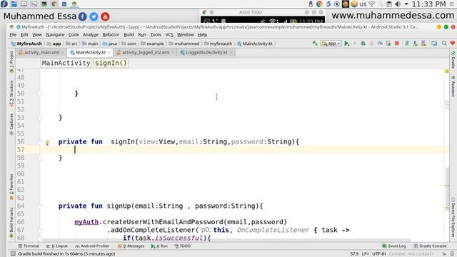25 Kotlin android Studio Firebase Login смотреть онлайн