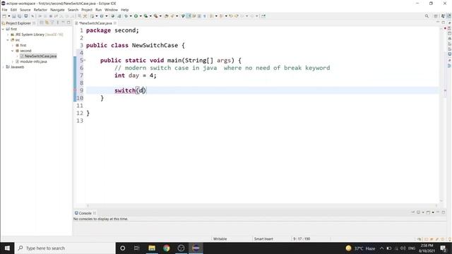 modern switch case in java || new switch case in java in Hindi || no need of break statement смотреть онлайн